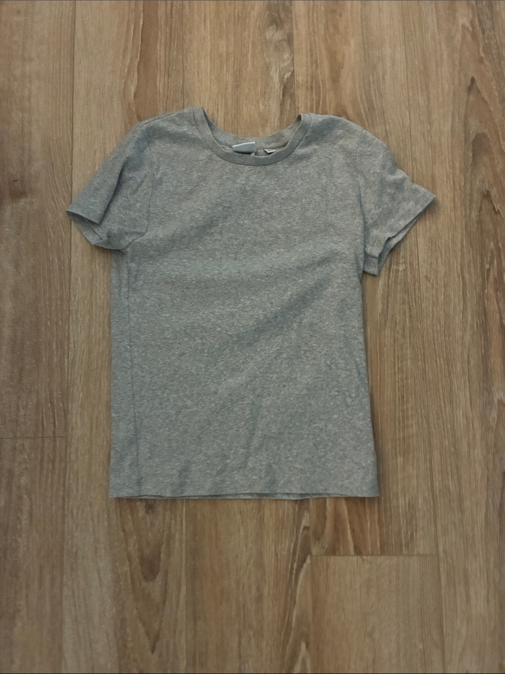 TNA Gray Crew Neck Short Sleeve Tee